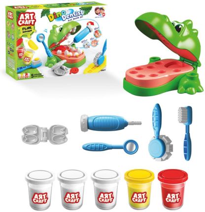Dino Dentist Play Dough Set ARTCRAFT