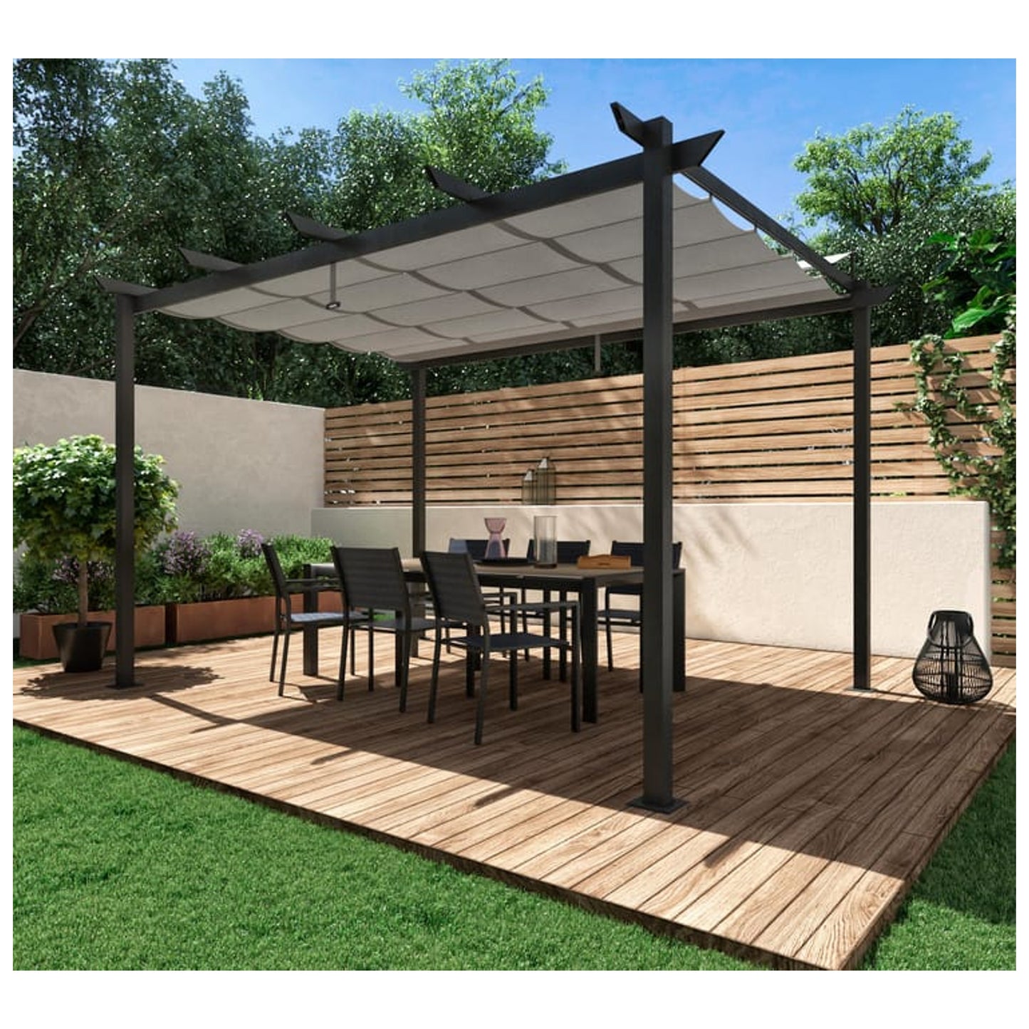 Pérgola de Alumínio 3x3M BORA BORA