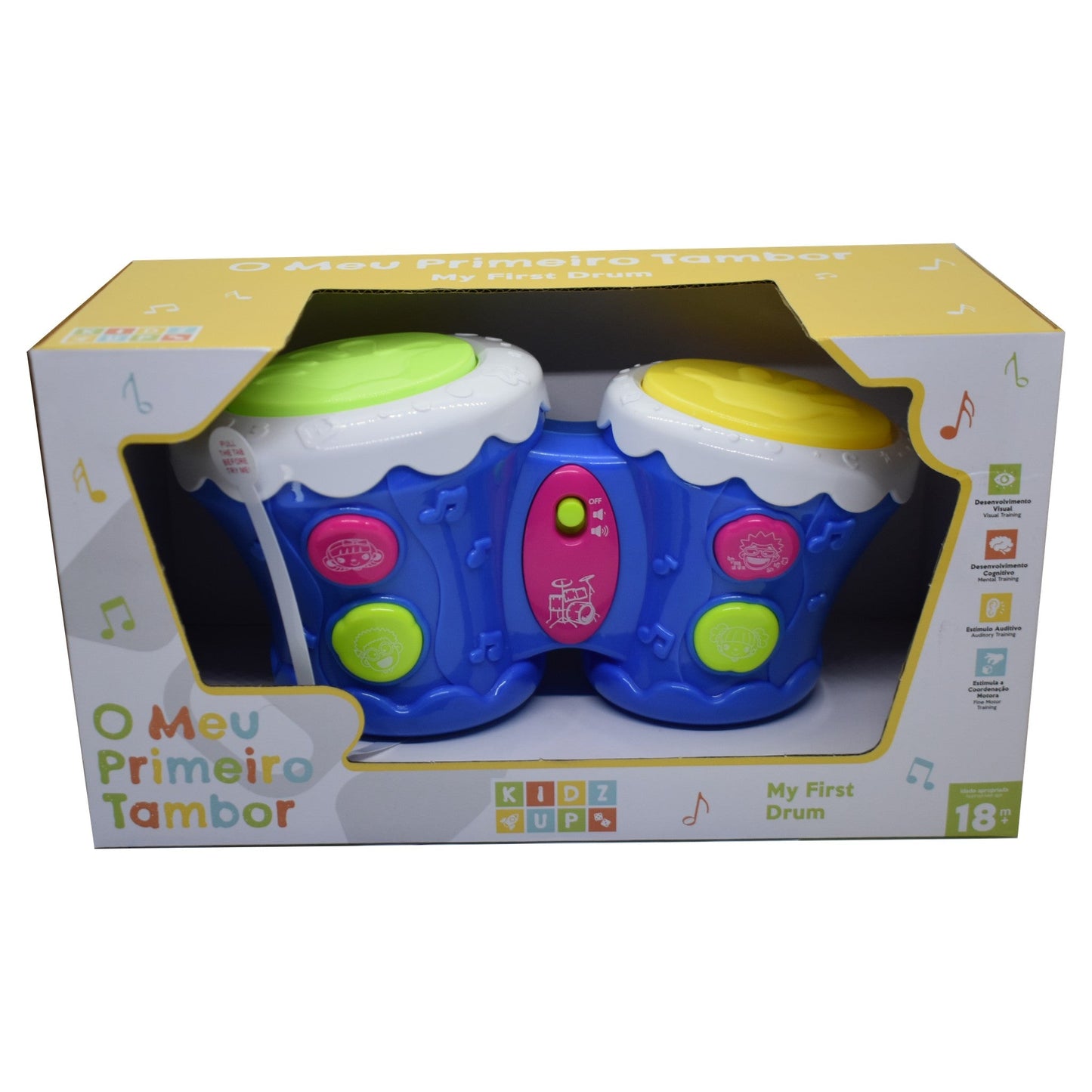 Baby Bateria Eletrónica Azul KIDZUP