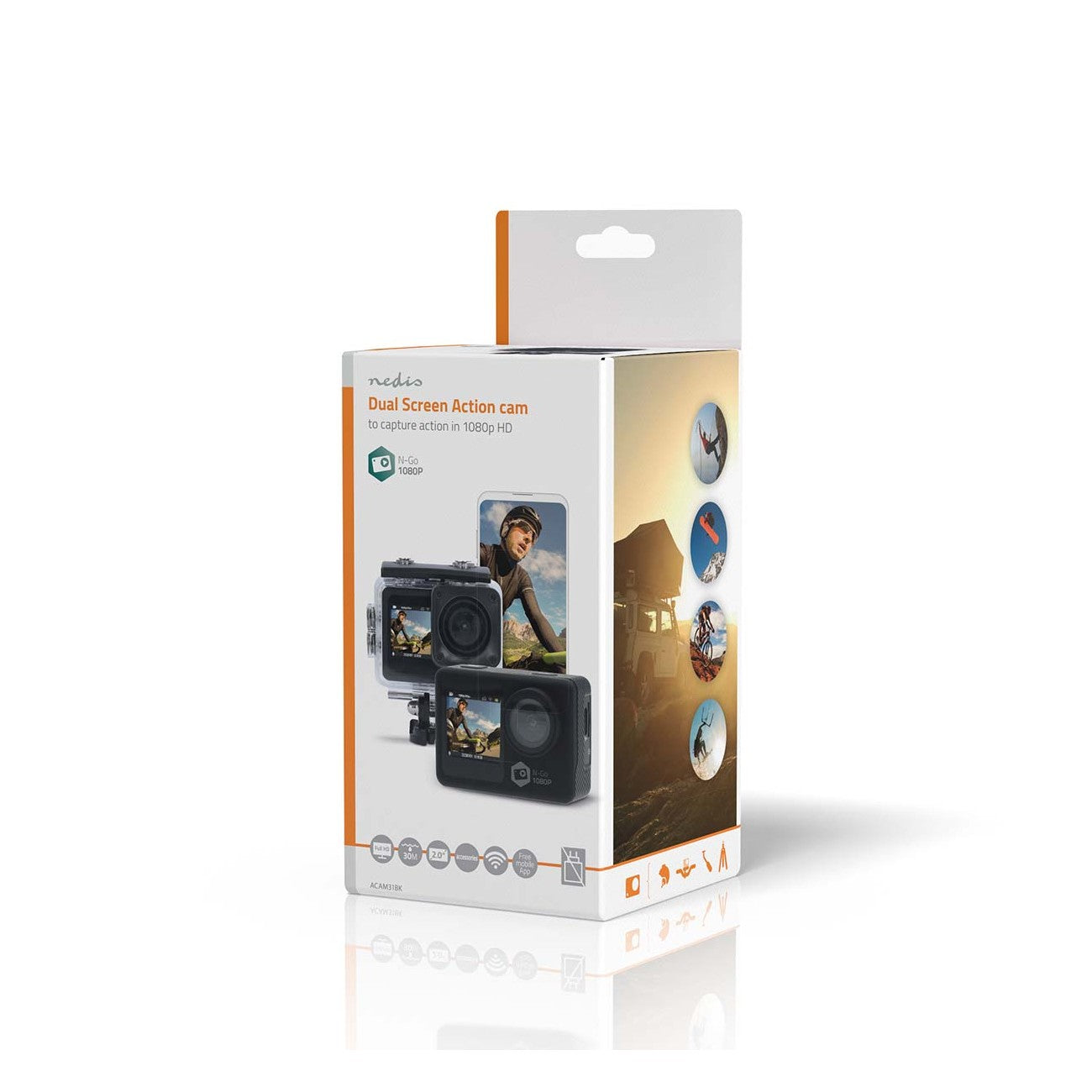 Câmara de Ação Aquática HD (12Mp - Wifi) + Acessórios